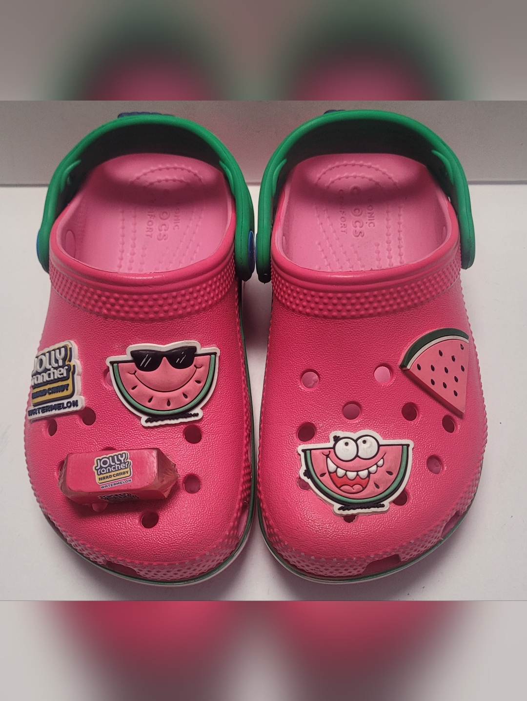 Kids Pink Jolly Rancher Limited Edition Crocs